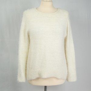 Workshop Republic Clothing Cream Fuzzy Sweater